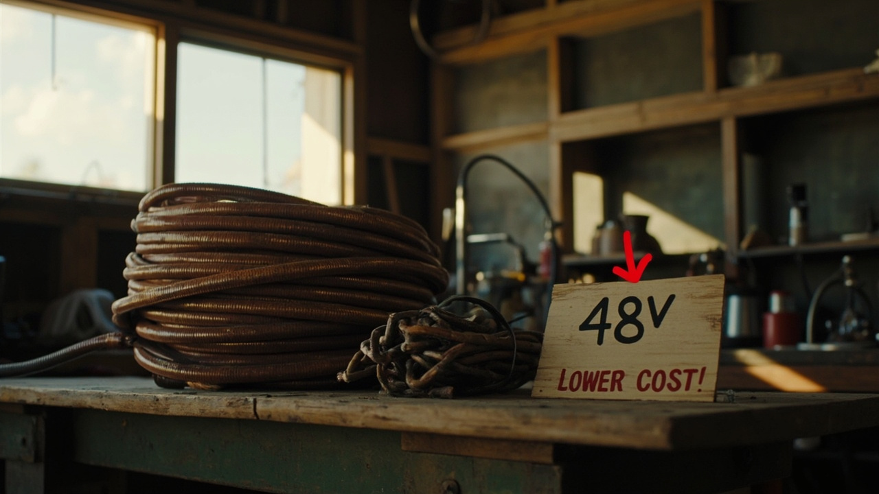 Cable Costs: 48V Saves You Cash — 48V vs 12V Off-Grid: The Australian Truth