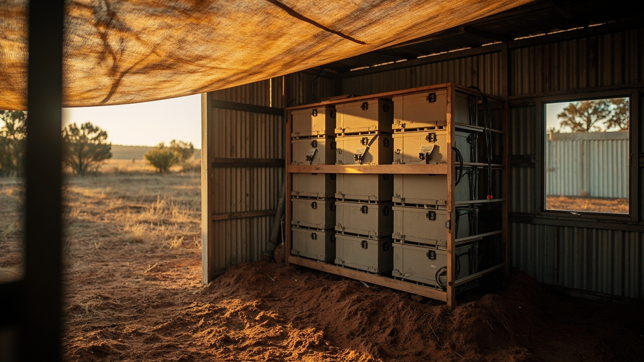 Letting the Shed, the Soil and the Shade Do the Work — Battery Temperature Management for Off-Grid Systems