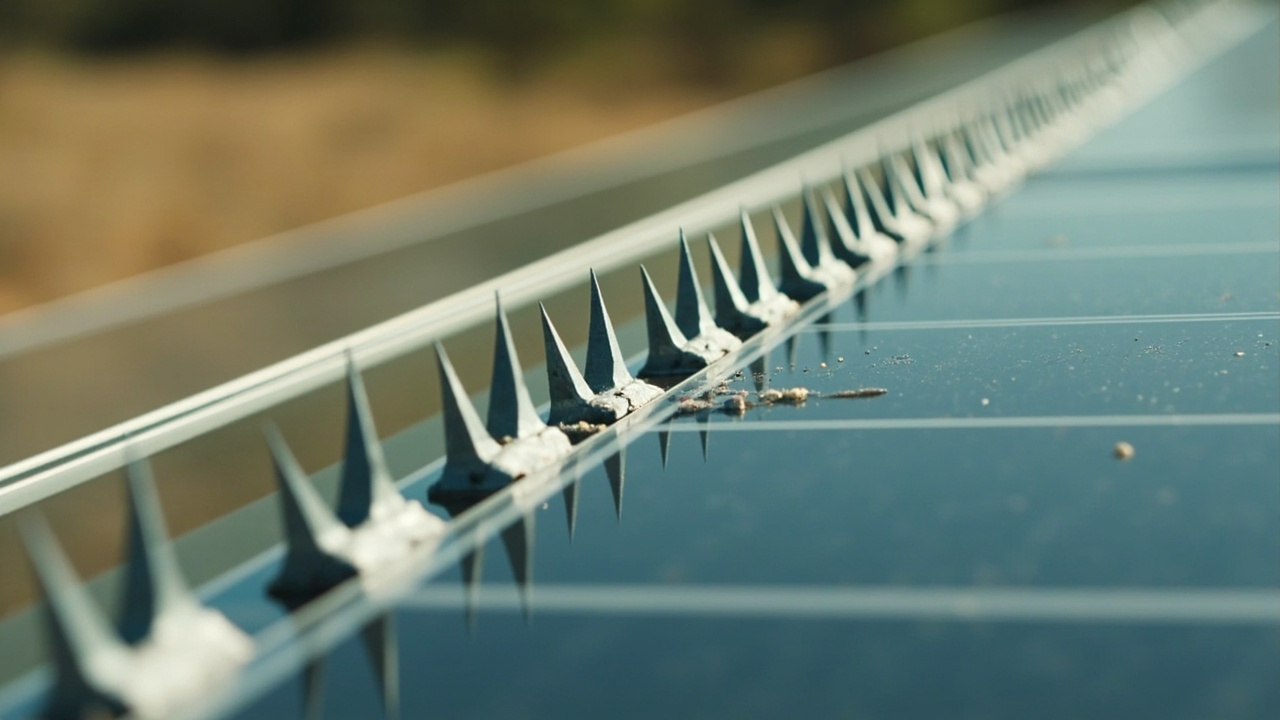 Spikes: Cheap but Clunky — Bird Deterrent Solar: Stop the Shit on Your Off-Grid Setup