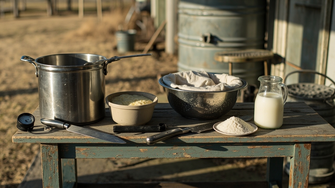 Essential Equipment (No Bullshit) — Off-Grid Cheese Making: No Fluff, Just Results