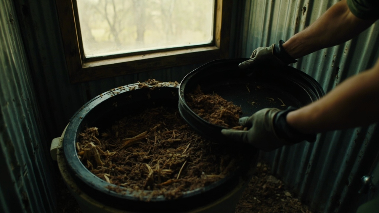 What I See When I Open the Compost Drum — Composting Toilets for Off-Grid Properties: 2026 Guide