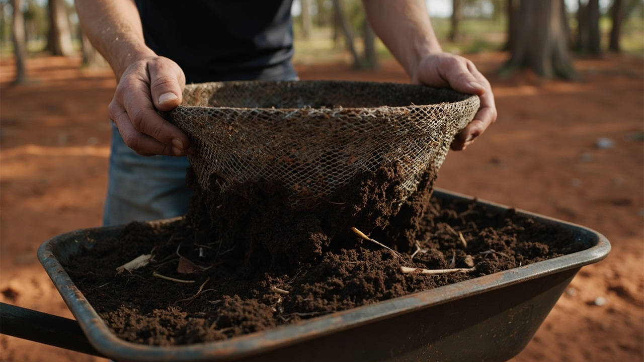 Screening, spreading, and watering in: my finished compost routine — Composting Toilets for Off-Grid Properties: 2026 Guide
