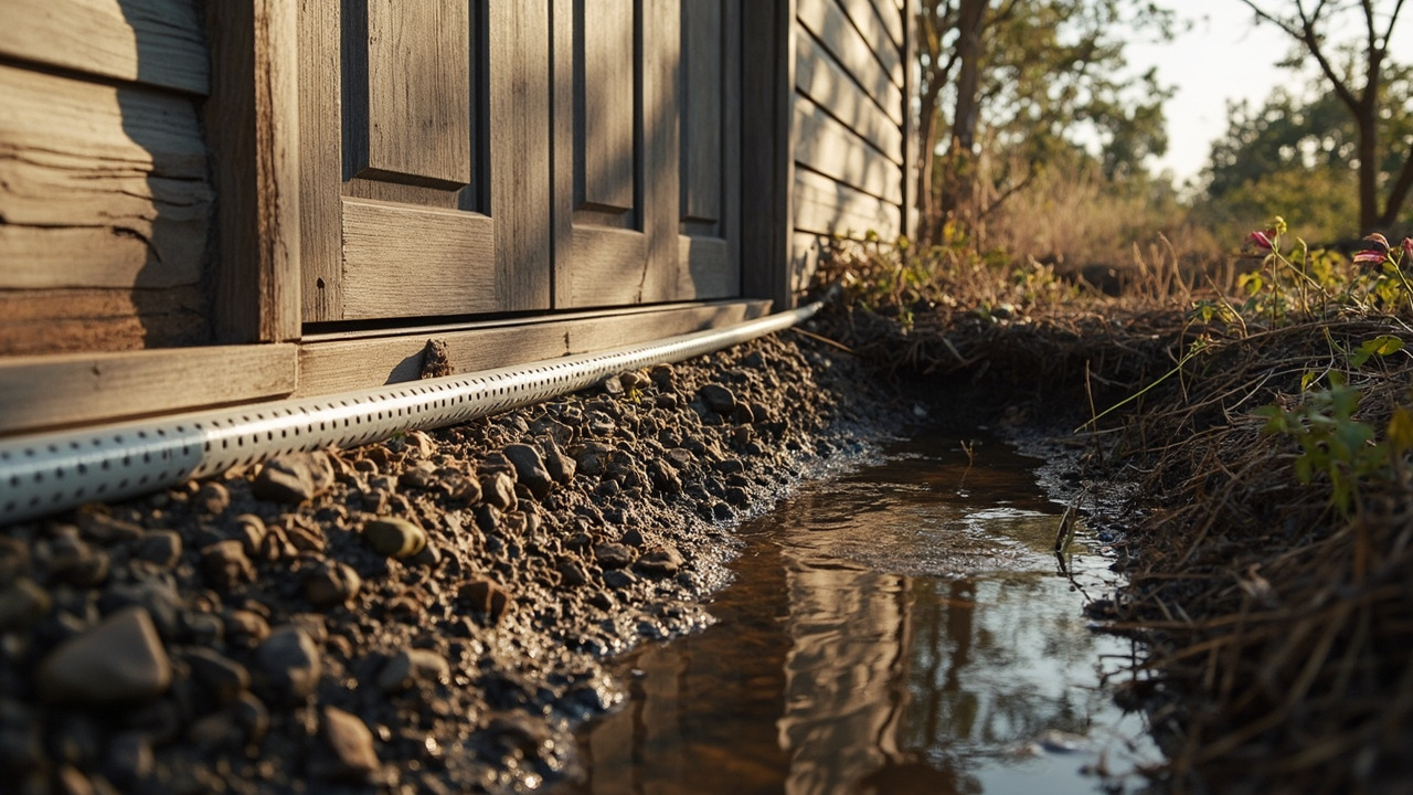 French Drains: Stop Water Pooling Under Your Shed — Drainage Fixes That Actually Work (For Off-Grid Aussies)