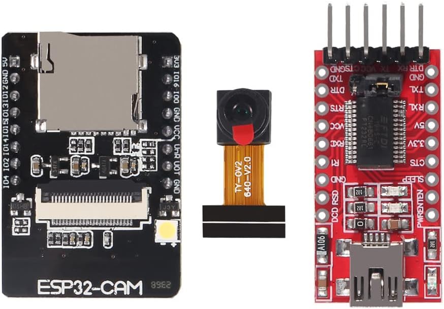 ESP32-CAM + OV2640 + FTDI bundle