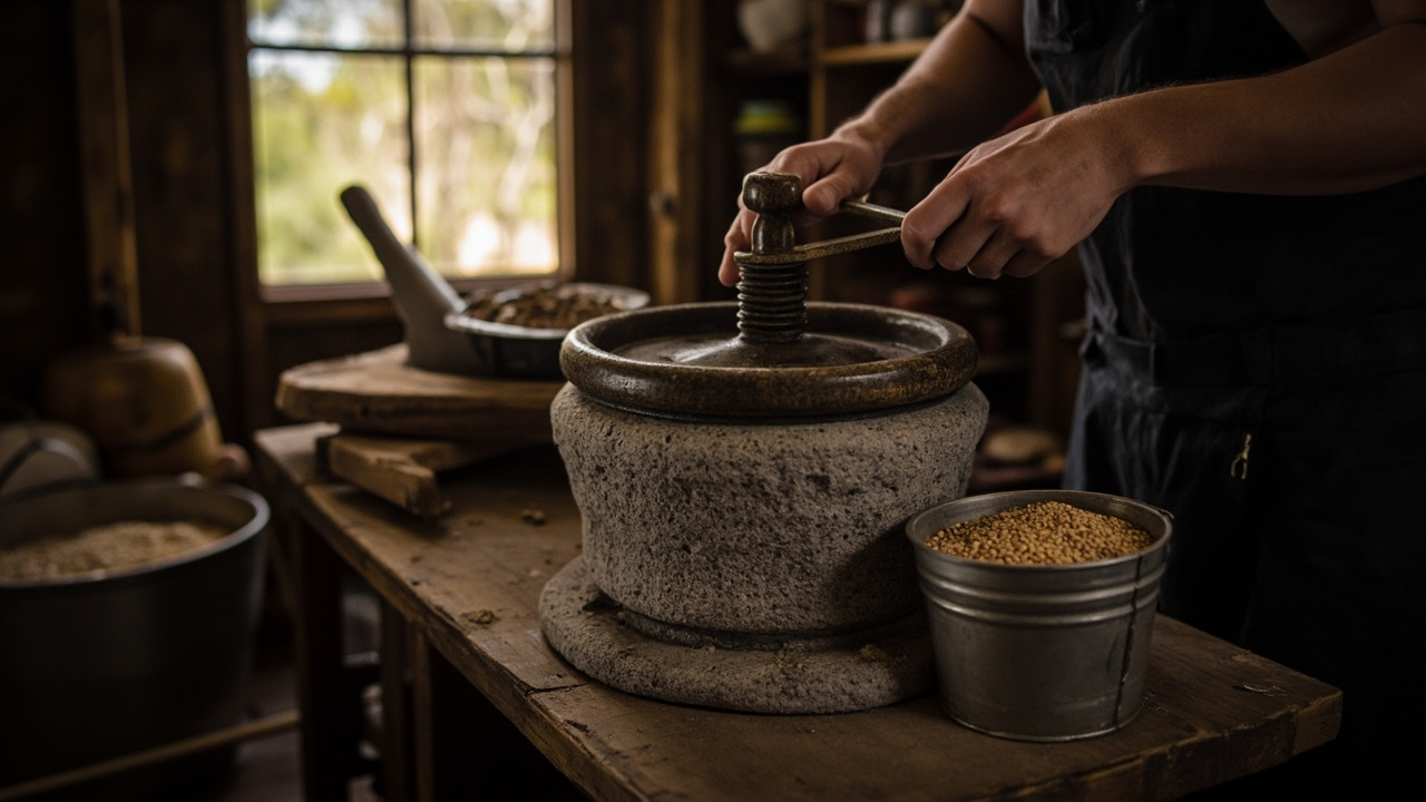 Hand Mills: The Old-School Workhorse — Off-Grid Grain Milling: No Bullshit Guide for Aussie Homesteaders