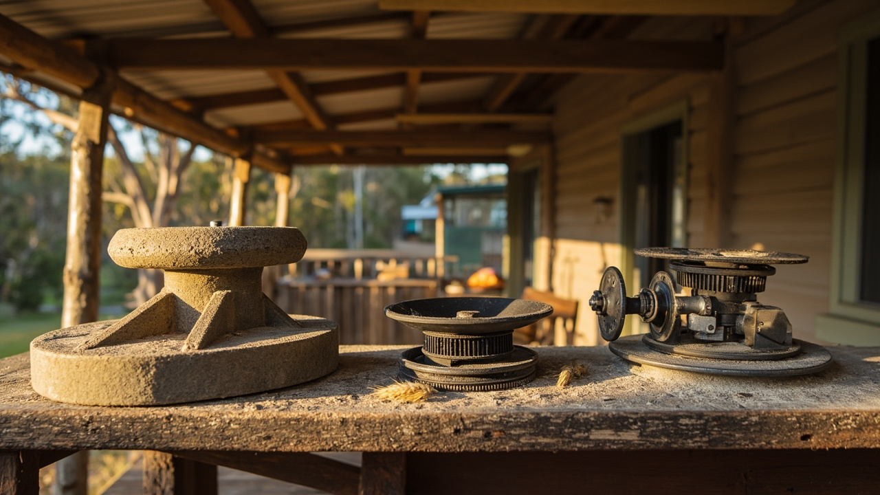 Mill Designs: Stone Burrs, Steel Burrs and Plate Grinders — Hand Grinding Grain: Off-Grid Reality Check