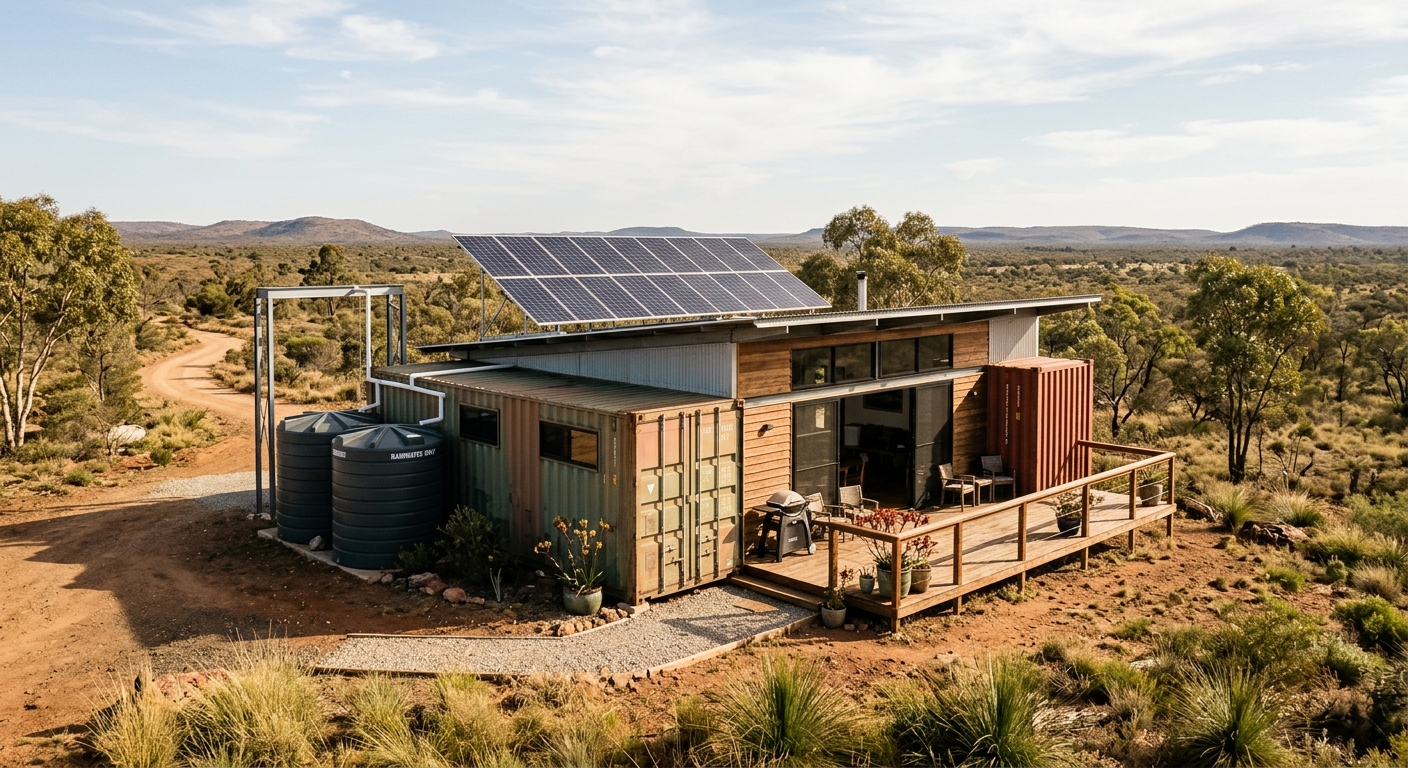 offgrid-solar-container-home-install - OffGridMasterPlan