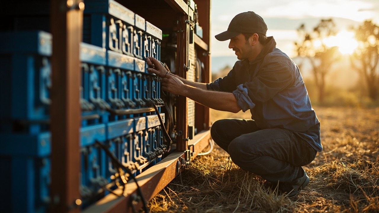 offgrid battery maintenance