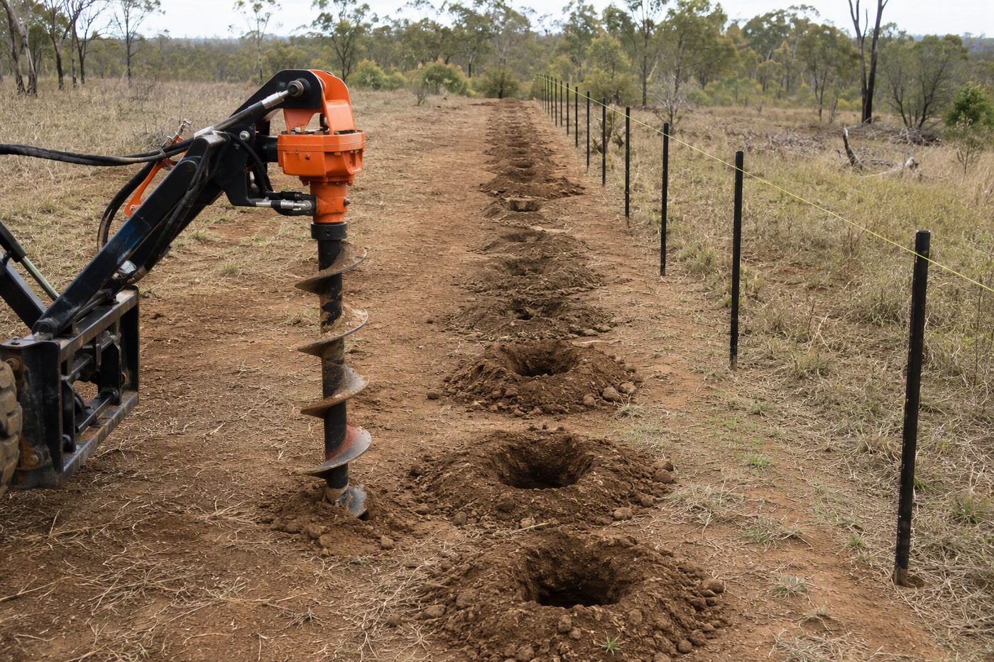 Generated illustration for post-hole-and-fencing-tool-guide