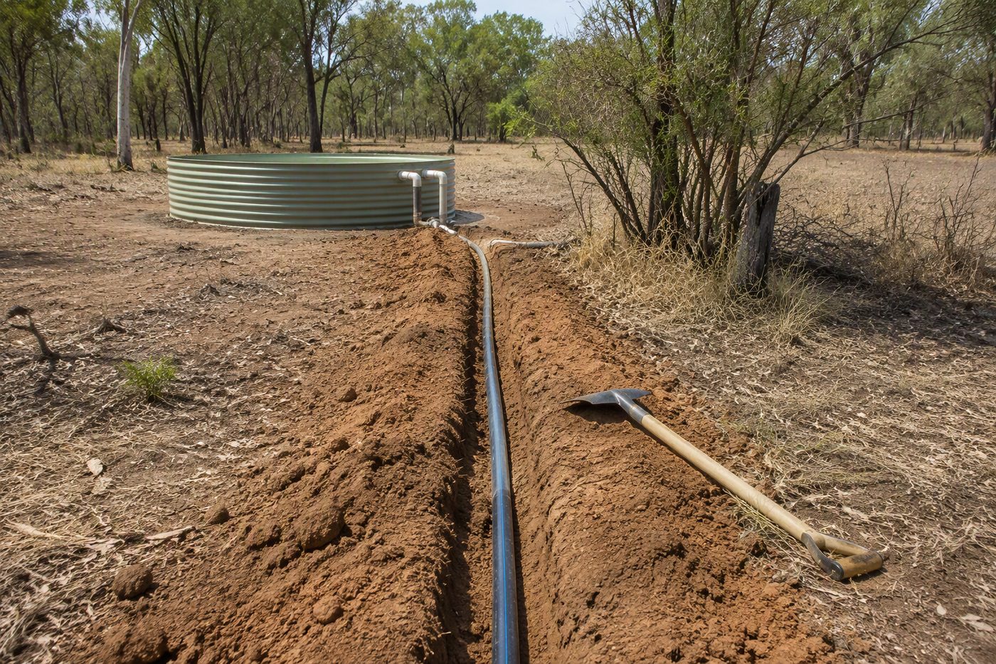 Generated illustration stock grid water system
