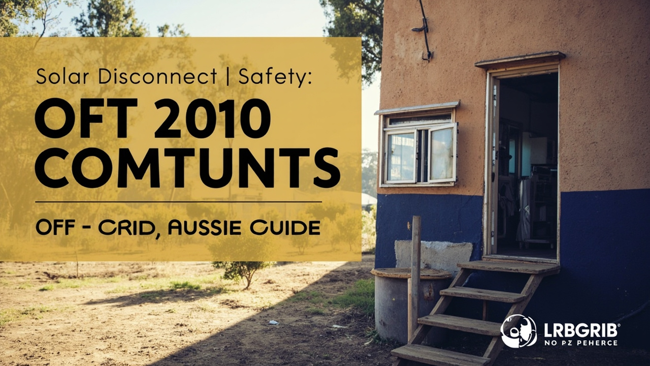 Solar Disconnect Safety: Off-Grid Aussie Guide