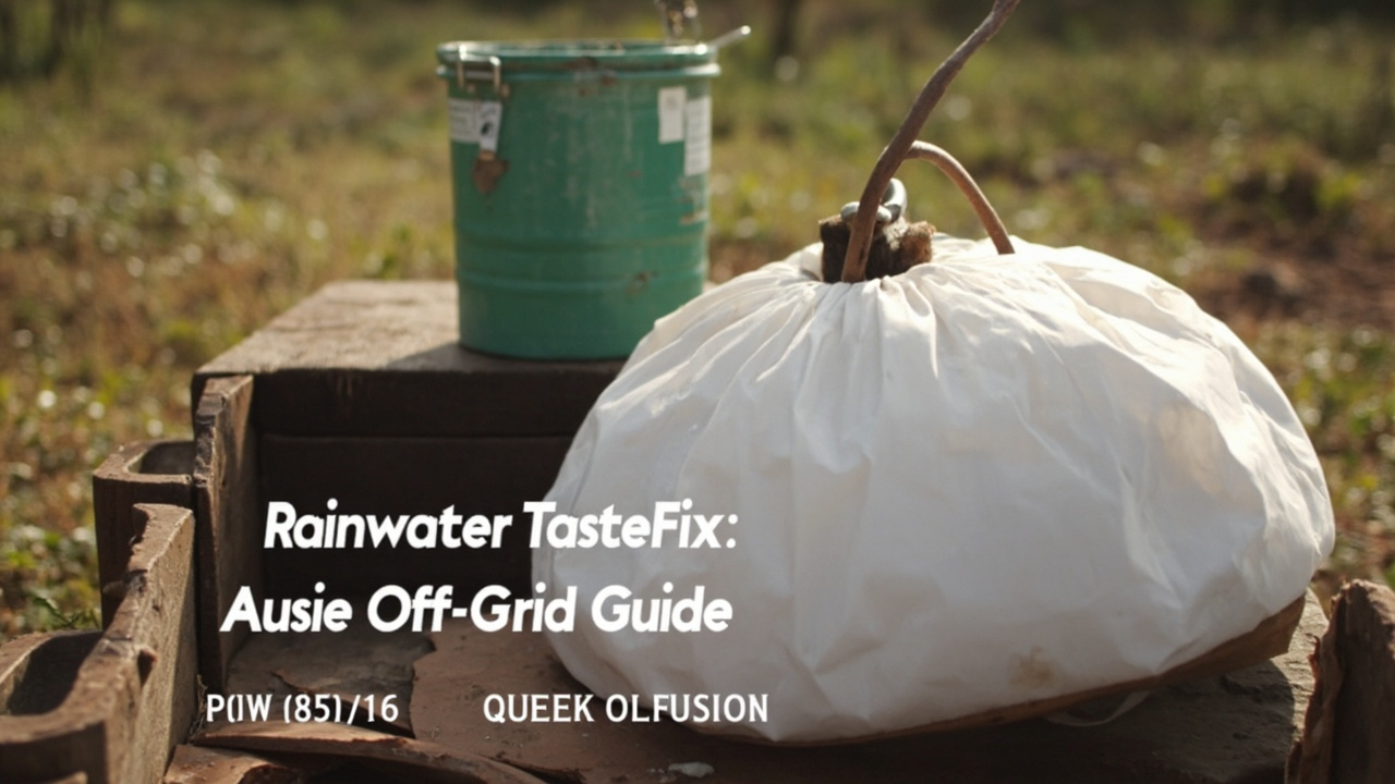 Rainwater Taste Fix: Aussie Off-Grid Guide