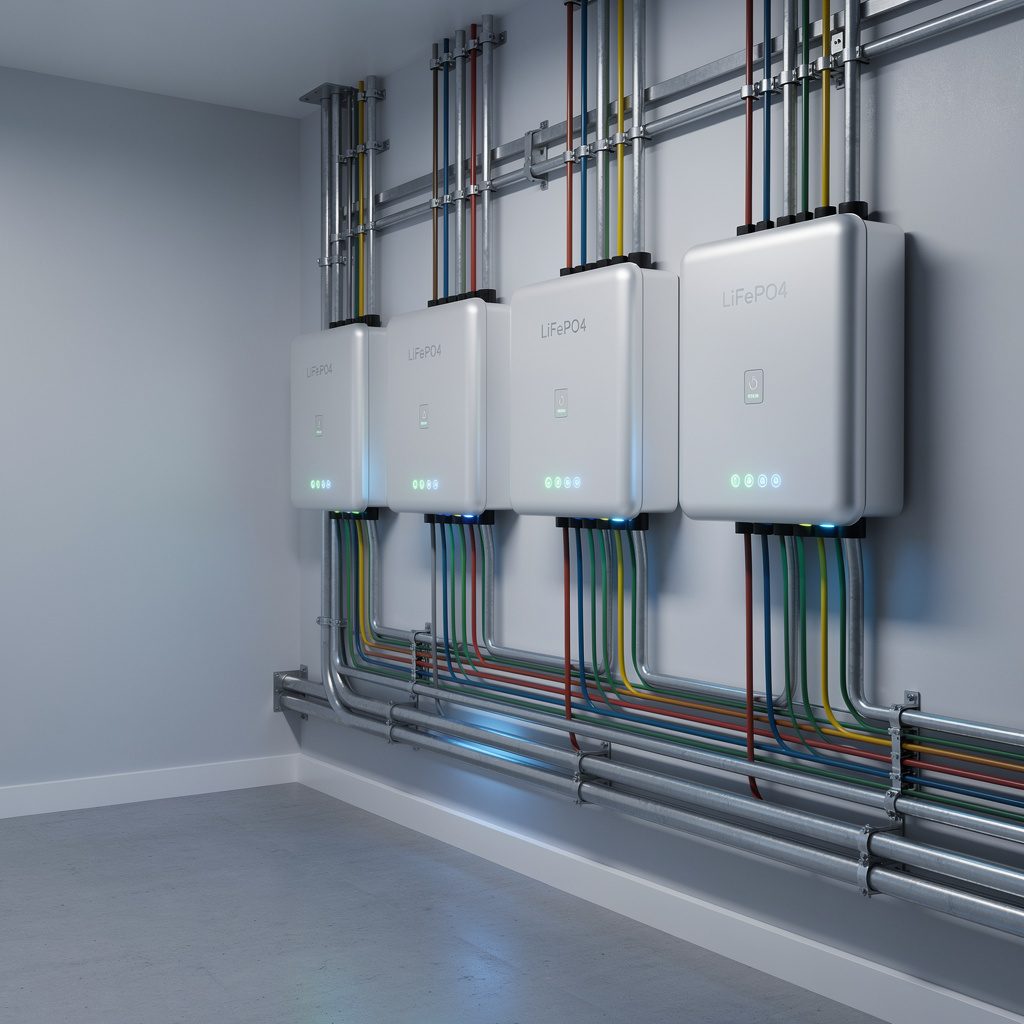 Solar battery storage units