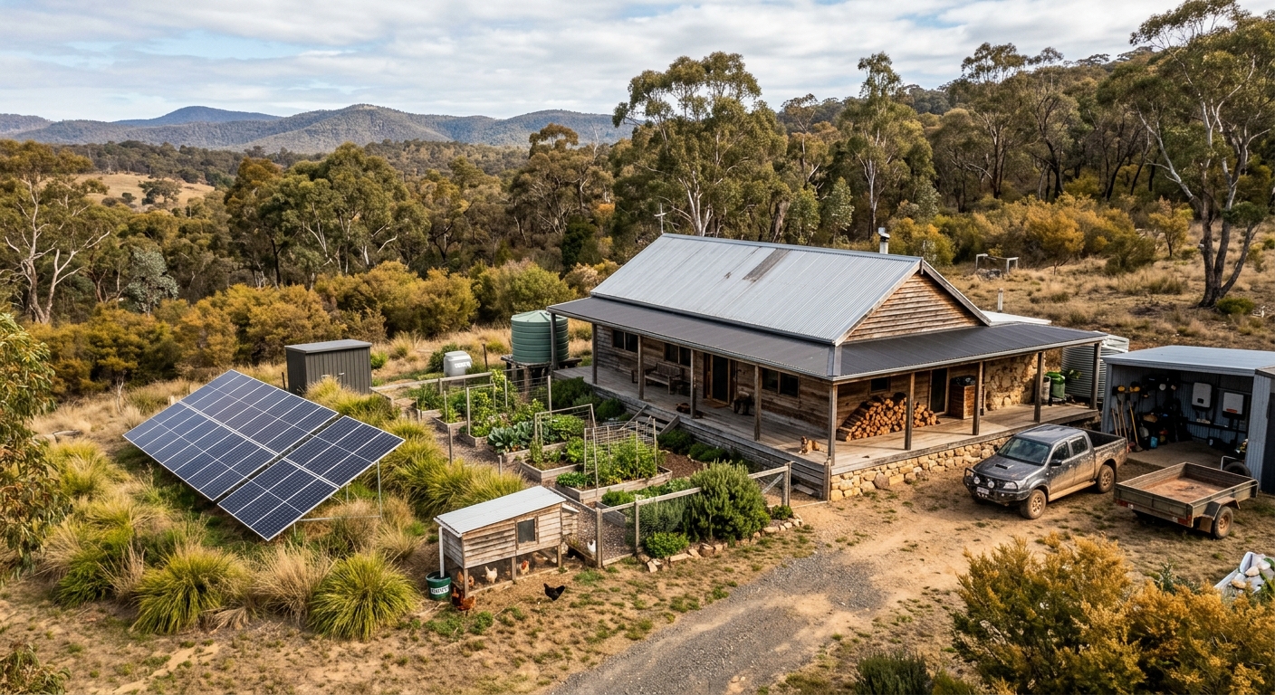 Runaway Matt and Cass off-grid solar homestead after 1 year